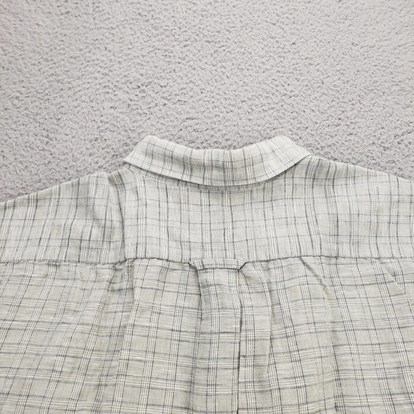 Izod Shirt Mens XXL Green Plaid Button Up Short Sleeve Golf Classic Collared - Picture 3 of 11